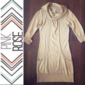 Pink Rose sweater dress